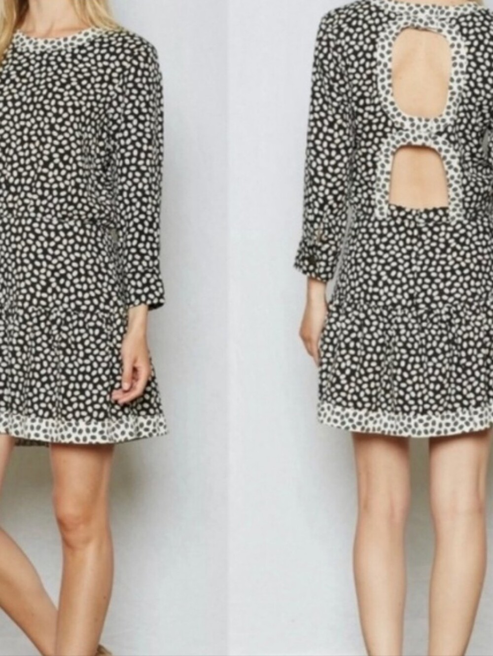 Current Elliott Tennant coffee bean cutout dress